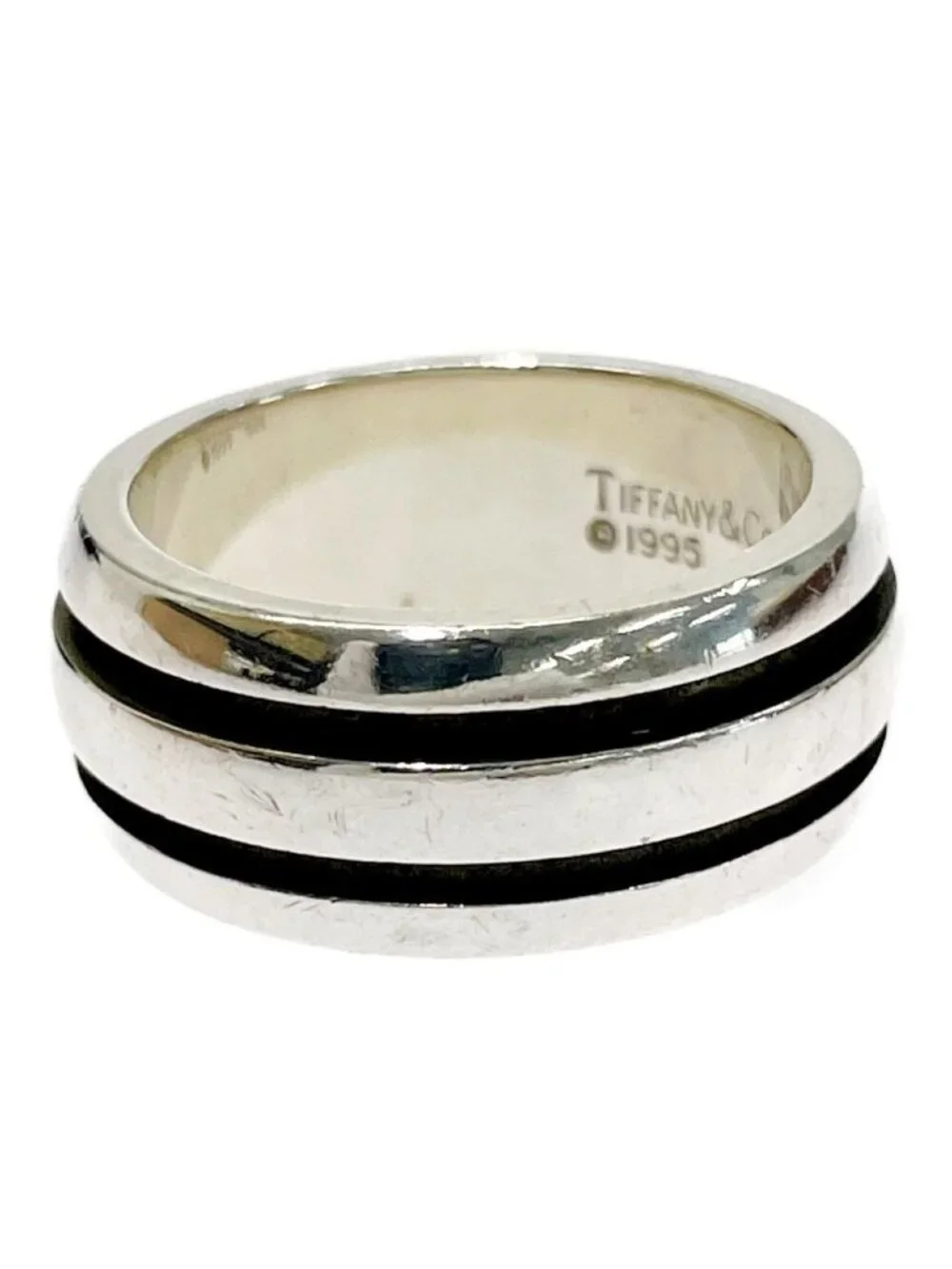 Tiffany & Co Silver Grooved Ring
